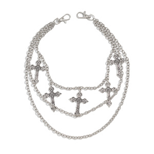 Cadena de Metal por Capas para Pantalones de Joyería Punk de Moda de Gran Venta, Cadena para Jeans con Colgante de Cruz Hip Hop Hecha a Mano para Hombres y Mujeres - Product Image 6