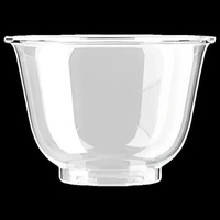 Tasses à thé jetables Kung Fu en cristal aviation, résistantes aux hautes températures, en PS/Polyéthylène, transparentes, petites, pour vin, bière, jus
