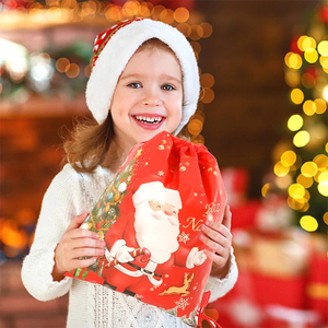 Cheap Eco-friendly Durable Recycled Non Woven Drawstring <strong>Christmas</strong> <strong>Large</strong> <strong>Bags</strong> for <strong>Gifts</strong> Packaging - Product Image 4