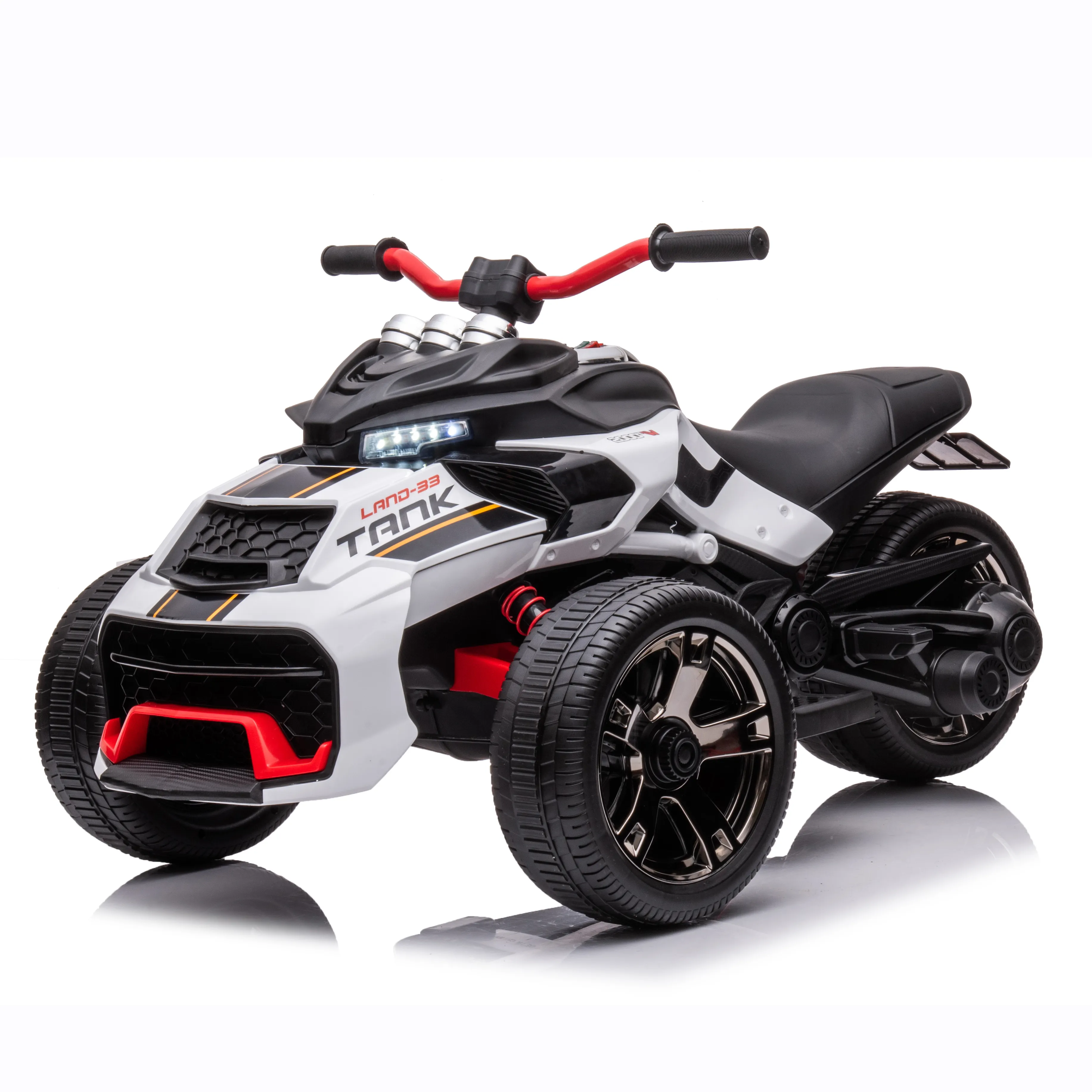 2022 latest large-volume children's toy, a 12V 3 wheel ride atv toy with a cool shape that can be driven and driven
