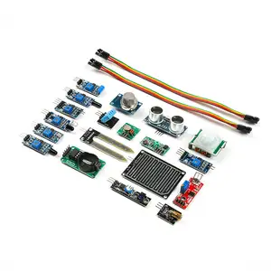 Elektronik bileşenler için Uno Mega Nano mikro Pro Mini Leonardo 24-In-1 çok renkli sensör modülü Arduino için ahududu seti