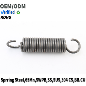 สปริงแรงดึงแบบเกลียวสำหรับงานอุตสาหกรรม ผลิตจากสแตนเลส 304 พร้อมตะขอคู่ สำหรับยึดจับและต่อขยาย - Product Image 1