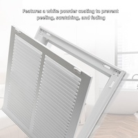 Grille de ventilation amovible en métal pour retour d'air, panneau de ventilation mural ou de plafond, cadre détachable pour la ventilation résidentielle