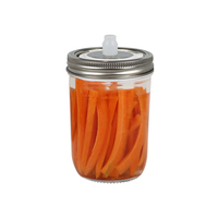 Couvercles de bocaux Mason en acier inoxydable avec suivi de date pour bocaux Mason de 16 oz et 32 oz