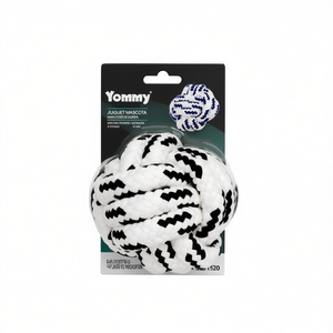 Jouet en corde tressée Yommy 7cm pour chiens, jeu pour animaux de compagnie - Product Image 2