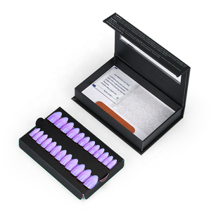 Embalaje de cartón, uñas largas, cajas vacías hechas a mano para puntas de uñas, prensa falsa en caja de embalaje de uñas, logotipo personalizado, papel al por menor personalizado - Product Image 6