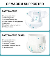 Échantillon gratuit de couches jetables pour bébé, surface sèche, protection contre les fuites, culottes d'apprentissage, logo personnalisé imprimé, CPC OEM ODM Marque