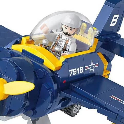 249 PCS DIY Building Blocks Set Plastic Jet Toy in ABS Material for Kids Play BF-109 Blocks Toy Package