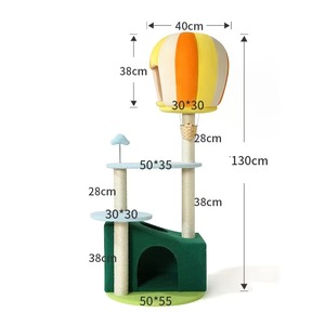 Pohon kucing menara Kondominium furnitur gores <span class=keywords><strong>Post</strong></span> untuk anak kucing rumah hewan peliharaan bermain multifungsi kucing pohon Sisal Menara kucing
