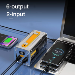 Trạm sạc năng lượng mặt trời di động 50000mAh bán buôn, tích hợp cáp, sạc được 6 thiết bị cùng lúc, PD100W, sạc nhanh 2 chiều cho laptop - Product Image 3