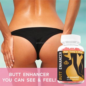 OEM Butt Booster, formule naturelle à base de plantes, extrait de palmier nain, pour raffermir et lifter les fesses, 60 gummies pour femmes - Product Image 3