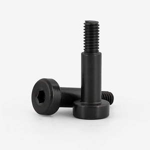 Vis à tête hexagonale à pas grossier avec revêtement noir résistant à la corrosion, vis à épaule, boulon à épaule - Product Image 4