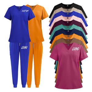 Fabrik Krankens ch western Kleid Krankenhaus Medizinische <span class=keywords><strong>Uniform</strong></span> Frauen und Mann Set Pflege Peelings Top und Hosen Frauen Peelings Uniformen Sets - Product Image 3