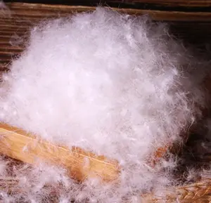 Relleno de plumón de pato blanco suave para almohada, edredón, lavado de agua pura, R D S 20%