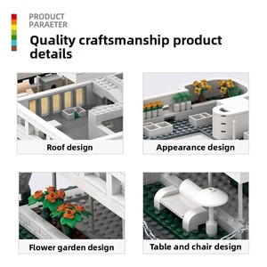 Bloques de Construcción Educativos para Niños Vanger France Paris <span class=keywords><strong>Savoy</strong></span> Villa, de Plástico ABS, Tema de Animales y Naturaleza, Piezas Pequeñas para Armar - Product Image 3