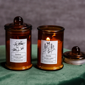 Juego de Velas Aromáticas de Ámbar en Frascos de Vidrio de Alta Calidad, Elegantes y Modernos, para Decoración del Hogar, Personalizables al por Mayor (OEM) - Product Image 2