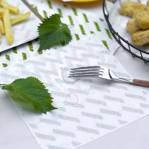 Papier d'emballage pour sandwichs, personnalisé, imprimé, biodégradable, résistant à la graisse, pour boulangerie, pain, beurre, côté simple en PE - Product Image 5