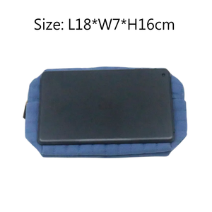 Bolsa de belleza de lona de algodón acolchado azul de nuevo diseñador, bolsa de cosméticos de viaje con logotipo personalizado promocional ecológico, bolsa de <span class=keywords><strong>maquillaje</strong></span> - Product Image 4