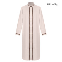 Kimono islamique brodé pour hommes Thobe Jubba Caftan marocain Abaya de Dubaï style saoudien vêtements musulmans traditionnels