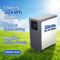 Système de batteries de stockage d'énergie domestique Lifepo4 48V 51.2V 15Kwh 20Kwh 30Kwh 50Kwh 300Ah 400Ah 600Ah 1000Ah CAN RS485 RS232