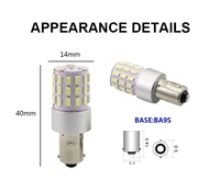 Bombilla LED BA9S MINI, Lámpara BA9S, Luz para Automóvil, Indicador, 1.5V 2.5V 3V 6V 12V 24V 36V 48V 60V 72V 6-28V 36-130V CA/CC 110V 230V