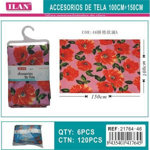 Accessorio in Tessuto 100cmx150cm con Stampa Floreale per Decorazione d'Interni - Product Image 3