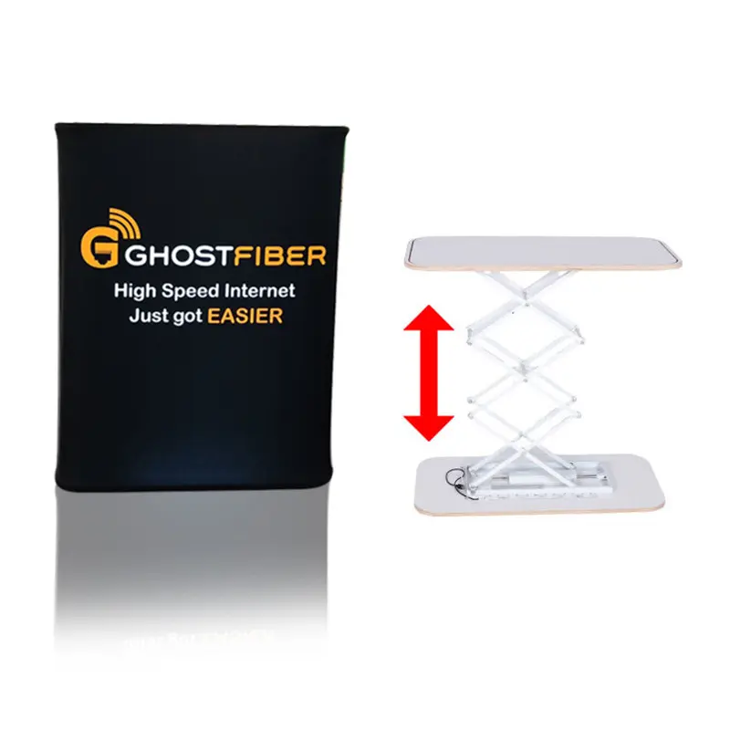 Tragbarer Pop-up-Displayst änder Podium Counter Table Stand Promotion Retail Trade Show Display