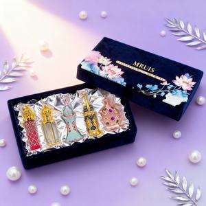 Juego de Regalo de Perfume de Lujo para <span class=keywords><strong>Mujer</strong></span>, 5 Piezas, Fragancia Árabe de Larga Duración, Mini Spa, Aroma Original de Alta Gama para <span class=keywords><strong>Mujer</strong></span> - Product Image 1
