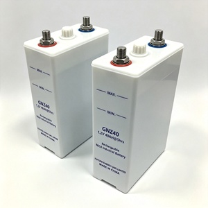 KPM40 IEC60623แบตเตอรี่อัลคาไลน์นิกเกิลแคดเมียม (NiCd) 40AH 1.2V แบบชาร์จไฟได้ GNZ40ปานกลาง - Product Image 1