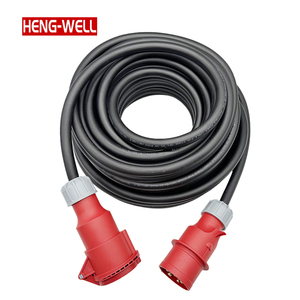 Câble d'extension industriel robuste de 50 m, 32 A, IP44, pour <span class=keywords><strong>extérieur</strong></span>, en caoutchouc, certifié CE ROHS, conducteur en cuivre de classe 5 pour - Product Image 5