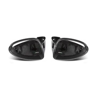 Coques de rétroviseurs latéraux en carbone sec LHD avec moulures métalliques à trous latéraux pour Porsche 958.2 2015-2018