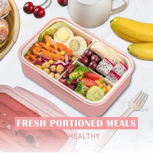 Lonchera Portátil de PP de 1000 ml, Recipiente para Alimentos, Taza para Sopa y Almuerzo de Paja de Trigo con Tapa de Plástico, Taza para Beber de Grado Alimenticio con Cuchara - Product Image 6