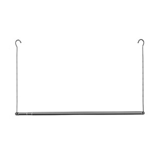 Tendedero de Ropa Extensible de Doble Barra, Tipo Gancho de Acero Inoxidable, para Uso en Interiores, Balcones y Ventanas, Resistente a la Oxidación, Móvil - Product Image 2