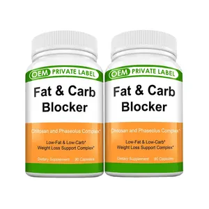 Fat and Carb Blocker Capsules Private Label Metabolism Booster Carb Blocker & Fat Burner Adult Spring Valley Vitamins 2 Capsules