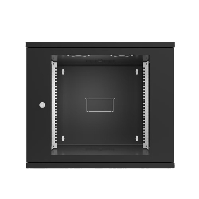 19" Wall Mount Network Rack Cabinet SPCC Cold-Rolled Steel 6U 9U 12U Data Enclosure Glass Door for Server Switch in Stock