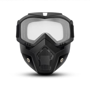 <span class=keywords><strong>Occhiali</strong></span> <span class=keywords><strong>da</strong></span> <span class=keywords><strong>Sole</strong></span> Sportivi Polarizzati per Casco <span class=keywords><strong>da</strong></span> Moto, Montatura Senza Bordi, Antivento, Resistenti alla Sabbia e ai Raggi UV, Maschera a Forma di Teschio Completa - Product Image 3