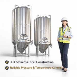 1200L Bright Beer Tank Large-Capacity TIG-Welded Brite Storage Tank Vessel Industrial Fermenter - Product Image 1