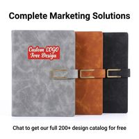 Carnet de notes A5 à couverture souple en cuir PU, ligné à pois, personnalisable pour l'école et le bureau, avec logo sur mesure, style vintage