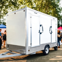Location de toilette mobile VIP Porta Potty Remorque et douche à usage extérieur Toilettes portables Remorque de toilette portable
