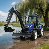 Tracteur agricole diesel TE804 80HP 4 roues motrices avec boîte de vitesses et pompe PTO |   Équipement agricole lourd