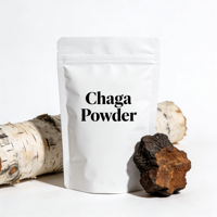 Extrait de champignon Chaga en poudre de qualité alimentaire, fourni par l'usine