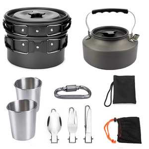 Juego de Utensilios de Cocina Plegables para 2 Personas, Hervidor Plegable para Acampar al Aire Libre, Venta Caliente - Product Image 2