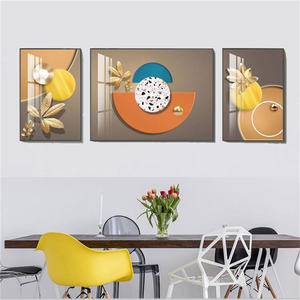 Venta al por mayor de porcelana de cristal pintura <span class=keywords><strong>obra</strong></span> de arte para pared Hotel hogar sala de estar decoración de pared - Product Image 2