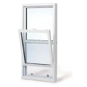 TOMA AS2047 Fenêtres simples à guillotine double coulissante en vinyle UPVC/PVC Design moderne français pliant intérieur usage extérieur acier plastique