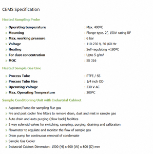 Sistema de Monitoreo de Emisiones Continuo de Alta Precisión BI 7000 NDIR para Medición de Gases de Combustión en Plantas de Energía y Cemento - Product Image 5