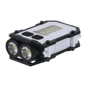 Rechargeable Keychain Magntic Flashlight Side Warning Emergency LED Torch Light EDC Mini Clip Pocket Flashlight