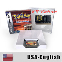 Versi AS LAZARUS RTC Flash Cart Real Time Clock Kartrid Game Plastik untuk dengan Rom Hack Bahasa Inggris
