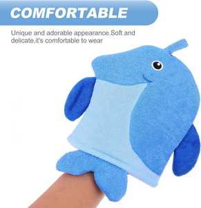 Mitaine de bain pour bébé Gants de douche d'animaux mignons Marionnettes exfoliantes pour enfants - Product Image 5
