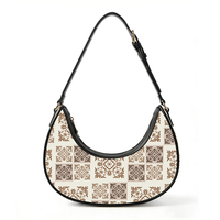 Sac à main en cuir pour femme, style Hawaï, motifs de quilting hawaïens, personnalisation exclusive, sac lune