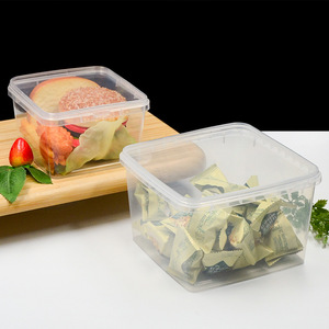 Boîte de rangement en plastique PP épais de qualité alimentaire, conteneur à emporter polyvalent de 1200ml, pour tiramisu, fruits acidulés et aliments secs - Product Image 1